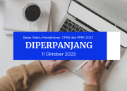 Perpanjangan Pendaftaran CPNS dan PPPK 2023: BKN Tambah Batas Akhir Hingga 11 Oktober