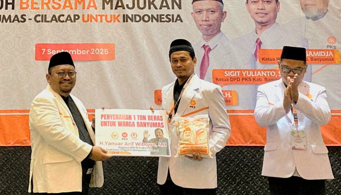 Yanuar Arif Wibowo Berikan 2 Ton Beras dan 2000 Beasiswa PIP untuk Masyarakat Banyumas-Cilacap
