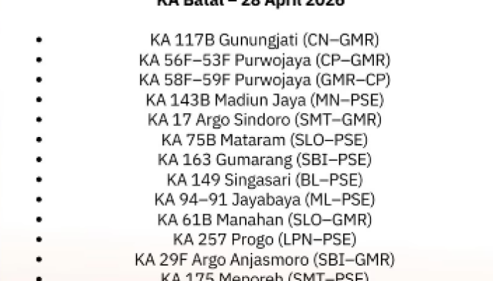 Kecelakaan KA di Bekasi Timur, 13 Perjalanan Dibatalkan