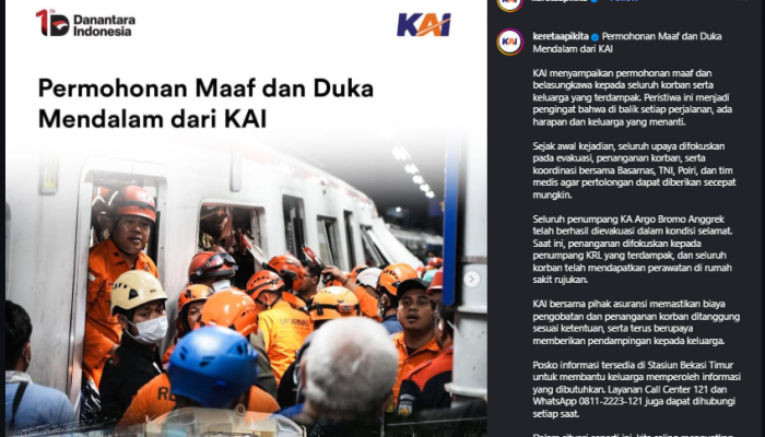 Menguji Ketangguhan Komunikasi Krisis: Strategi KAI Menanggapi Tabrakan Kereta di Bekasi dan Pelajaran untuk Masa Depan