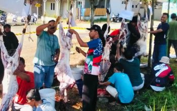Jamaah Salat Iduladha di Masjid Taman Pesona Meluber hingga Jalan Raya, Kurban Tahun Ini Pecahkan Rekor