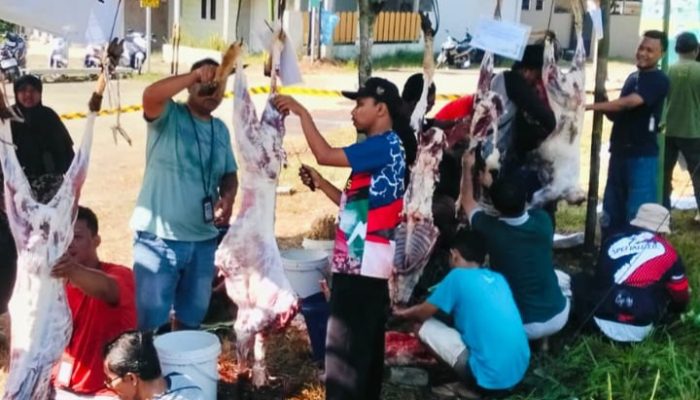 Jamaah Salat Iduladha di Masjid Taman Pesona Meluber hingga Jalan Raya, Kurban Tahun Ini Pecahkan Rekor