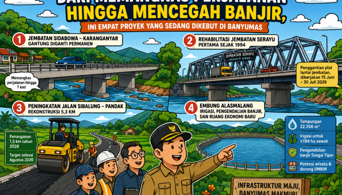 Dari Memangkas Perjalanan hingga Mencegah Banjir, Ini Empat Proyek yang Sedang Dikebut di Banyumas