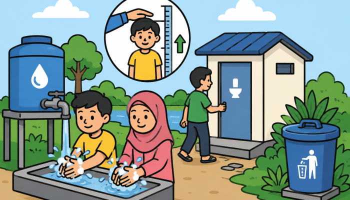 Stunting Tidak Selesai dengan Makanan Bergizi, Air Bersih dan Sanitasi Juga Menentukan