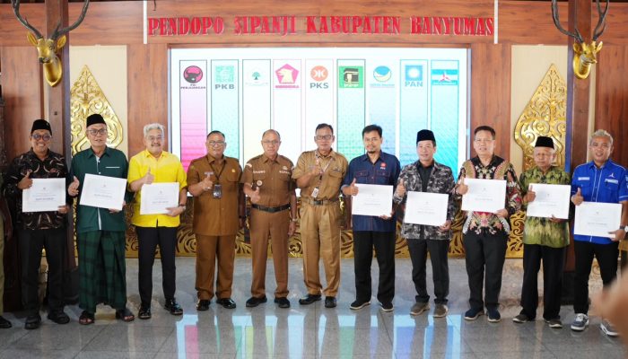 Sembilan Partai Politik di Banyumas Terima Bantuan Keuangan Rp3,08 Miliar