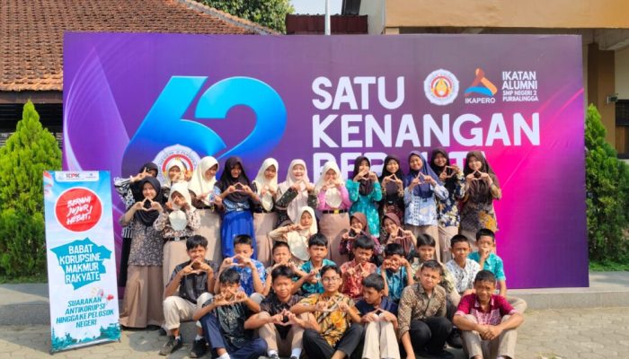 Belajar Antikorupsi Tak Harus Menunggu Jadi Pejabat. Siswa SMPN 2 Purbalingga Diajak Memulai dari Kejujuran Sehari-hari