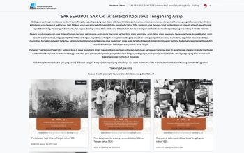 Membaca Memori Masa Lalu, Arsip Kolonial dan Perjalanan Kopi Jawa Tengah Hadir dalam Pameran Virtual