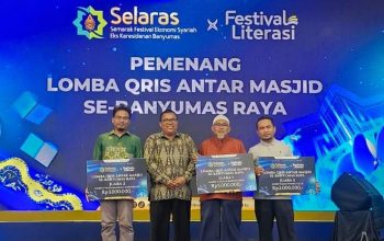 Masjid Taman Pesona Teluk Raih Juara 3 Lomba QRIS Masjid Ter-Digital Se-Banyumas Raya 2026