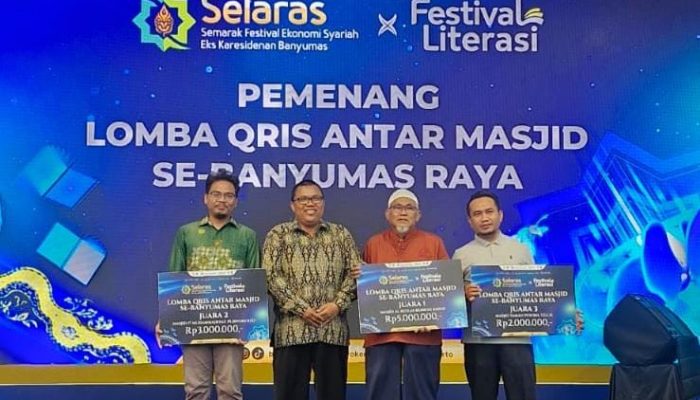 Masjid Taman Pesona Teluk Raih Juara 3 Lomba QRIS Masjid Ter-Digital Se-Banyumas Raya 2026
