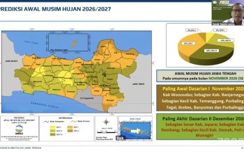 Musim Hujan Jateng Diprediksi Mulai November, Banyumas Masuk Wilayah Awal