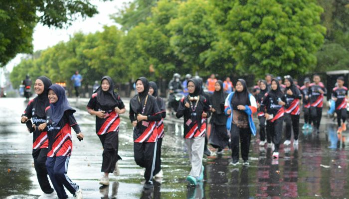 Peringati Hari Santri dan Sumpah Pemuda, Puluhan Remaja di Purwokerto Gelar Baperrun